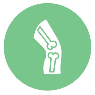 Kolayca değiştirilebilen ya da düzenlenebilen Kemik Eklemli Vektör simgesi