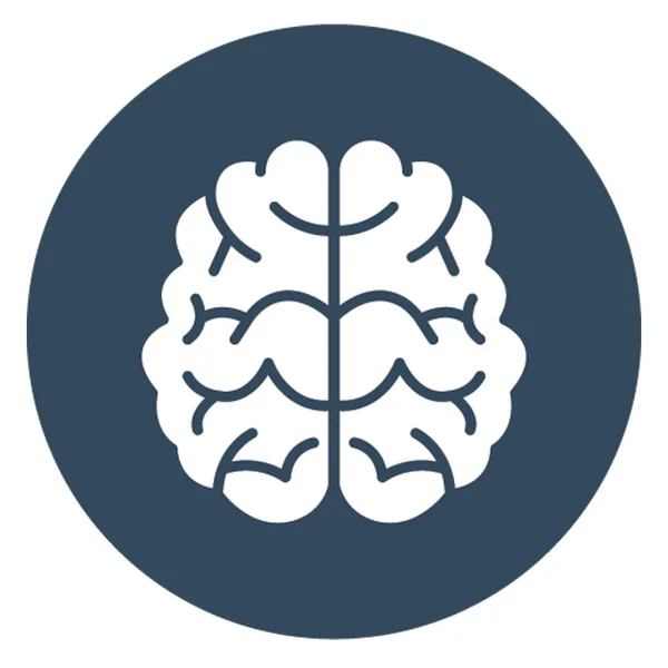 Ikona Lidského Mozku Izolovaný Vektor Který Lze Snadno Upravit Nebo — Stockový vektor