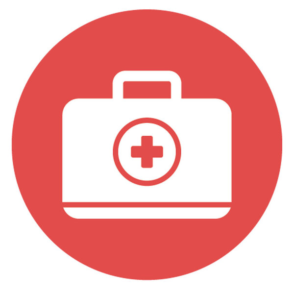 Изолированный векторный значок первой помощи, который может быть легко изменен или отредактирован
