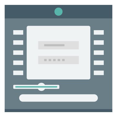 Atm, atm machine Color Isolated Vector icon which can be easily modified