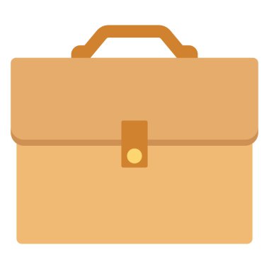 Briefcase, luggage Icon Color Isolated Vector icon which can be easily modified