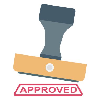 Accept, approved Color Isolated Vector icon which can be easily modified
