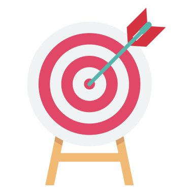 Aim, crosshair Color Isolated Vector icon which can be easily modified