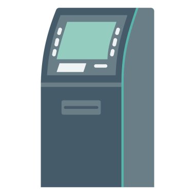 Atm, atm machine Color Isolated Vector icon which can be easily modified