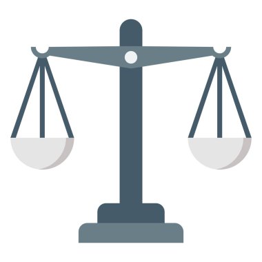 Balance scale, court Color Isolated Vector icon which can be easily modified