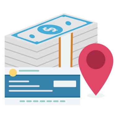 Banknotes, currency Color Isolated Vector icon which can be easily modified