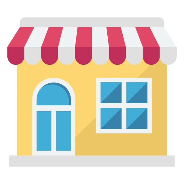 Market Retail Shop Color Isolated Vector Icon Which Can Easily — 스톡 벡터