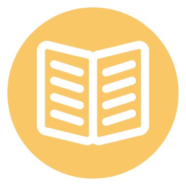 Book, open Bold Vector Icon which can be easily edited or modified