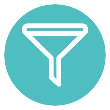 Filter, funnel  Bold Vector Icon which can be easily edited or modified