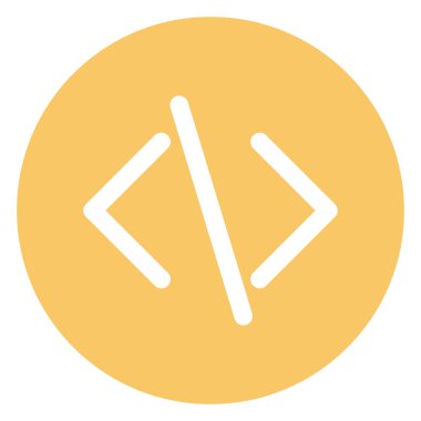 Code, coding Bold Vector Icon which can be easily edited or modified