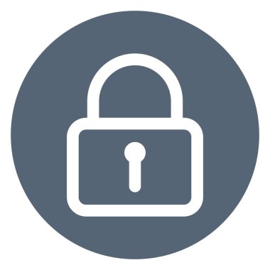 Closed, encryption Bold Vector Icon which can be easily edited or modified