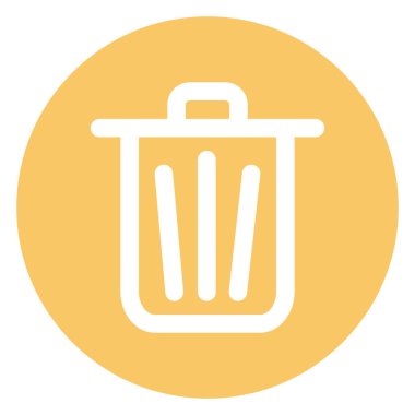Bin, delete Bold Vector Icon which can be easily edited or modified