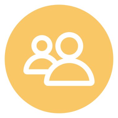 Team, Account Bold Vector Icon which can be easily edited or modified