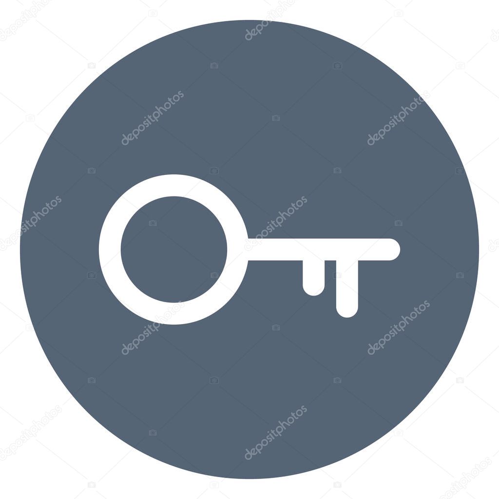 kay, password Bold Vector Icon which can be easily edited or modified