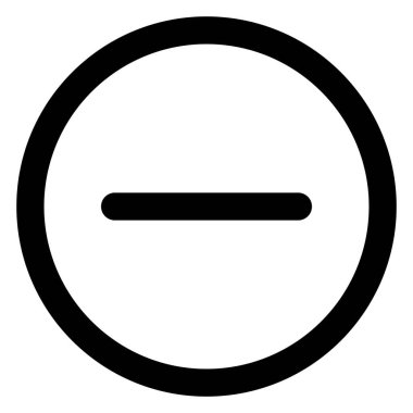 Delete, minus Bold Vector Icon which can be easily edited or modified