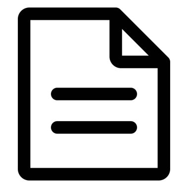 Paper, reading Bold Vector Icon which can be easily edited or modified