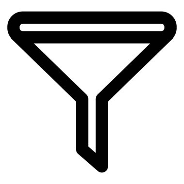 Filter, funnel  Bold Vector Icon which can be easily edited or modified