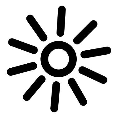 Allumination, brightness Bold Vector Icon which can be easily edited or modified