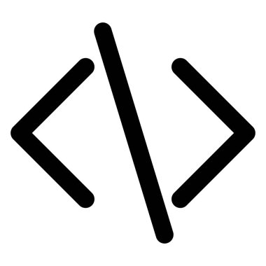 Code, coding Bold Vector Icon which can be easily edited or modified