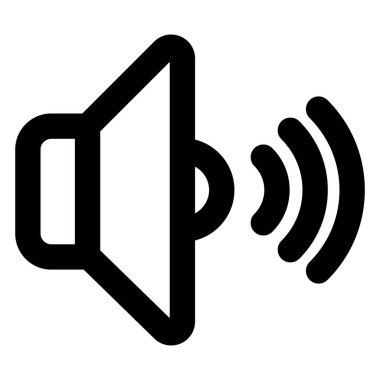 Sound, volume Bold Vector Icon which can be easily edited or modified