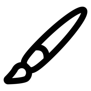 Brush, color Bold Vector Icon which can be easily edited or modified
