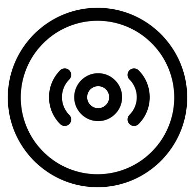 Cd, cover Bold Vector Icon which can be easily edited or modified