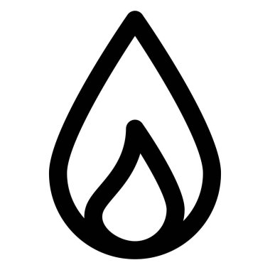 Burn, fire Bold Vector Icon which can be easily edited or modified