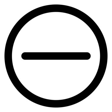 Circle, delete Bold Vector Icon which can be easily edited or modified