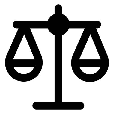 Balance, business Bold Vector Icon which can be easily edited or modified