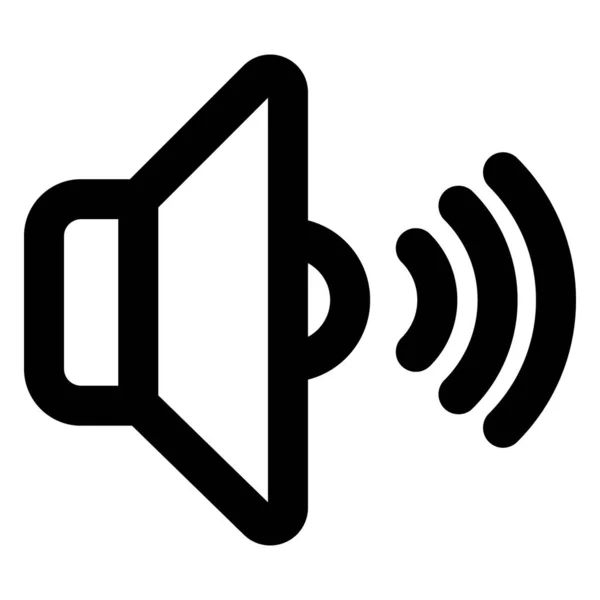 Sound Volume Bold Vector Icon Which Can Easily Edited Modified — Stock vektor