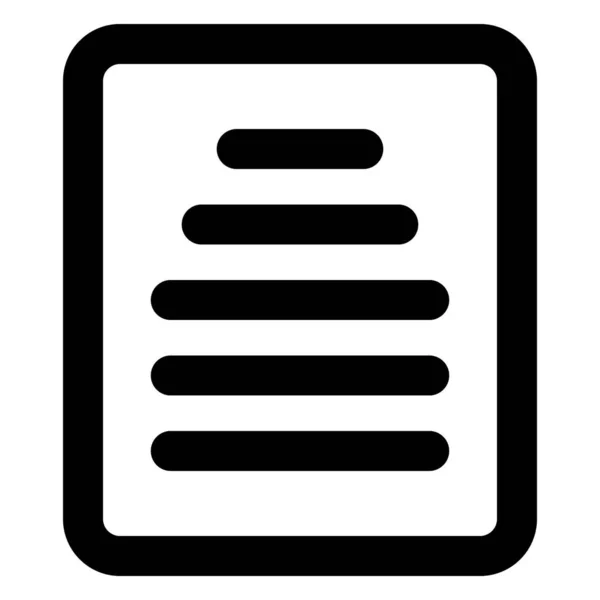 Document File Bold Vector Icon Which Can Easily Edited Modified — стоковый вектор