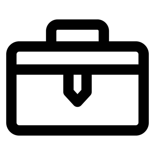 Bag Briefcase Bold Vector Icon Which Can Easily Edited Modified — Stock vektor