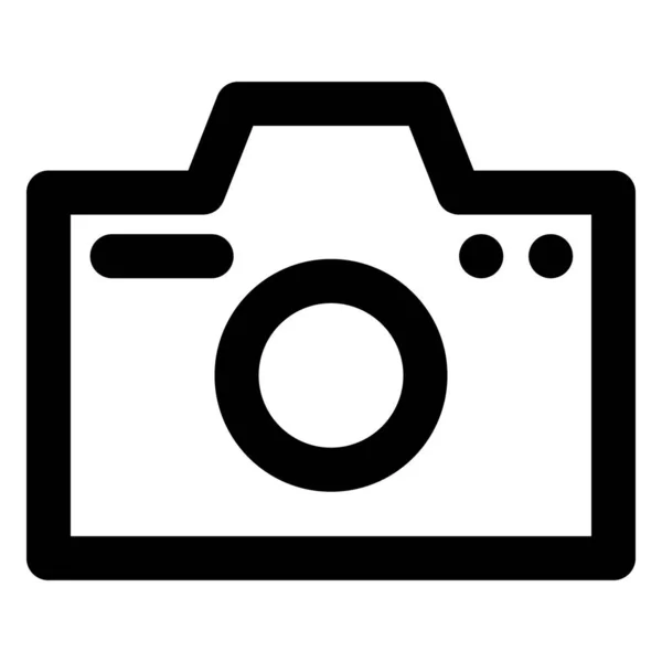 Camera Digitale Bold Vector Icon Die Eenvoudig Kan Worden Bewerkt — Stockvector