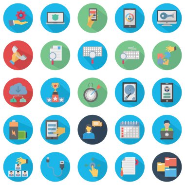 Web Programlama ve Düz simgeleri ayarlandığında her bir simge kolayca değiştirilebilir ya da düzenlenebilir