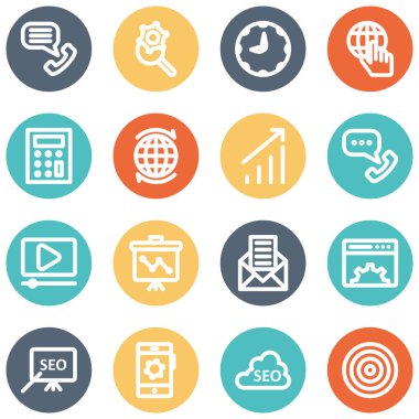 Seo ve Marketing Bold Vector ana hatları simgeleri reklam, van, ampul ve seo ve pazarlama projelerinde kullanılabilecek pek çok simge ile birlikte, her bir simge kolayca değiştirilebilir veya düzenlenebilir