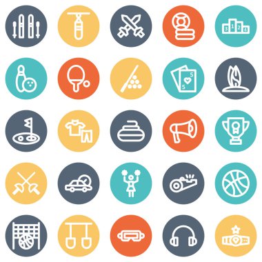 Cesur dış hat vektör simgesi seti her bir simge kolayca değiştirilebilir ya da düzenlenebilir