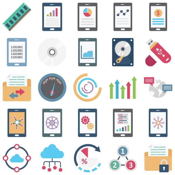 Veri Bilimi Renkli Vektör simgeleri her bir simgeyi kolaylıkla düzenleyebilir ya da düzenleyebilir.