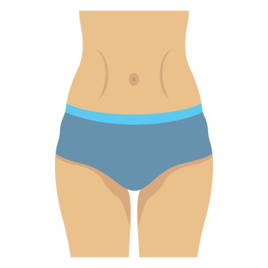 Kolayca düzenleyebilen ve düzenleyebilen bel çizgisi renk vektörü simgesi