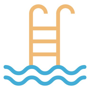 Yüzme renk vektörü simgesi kolayca değiştirilebilir ya da düzenlenebilir