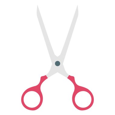 Kolayca değiştirebilen veya düzenleyebilen makas renk vektörü simgesi