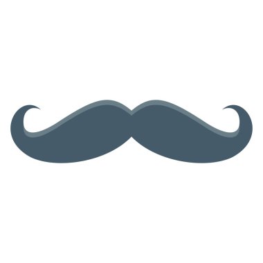 Kolayca değiştirebilen ya da düzenleyebilen bıyık renk vektörü simgesi