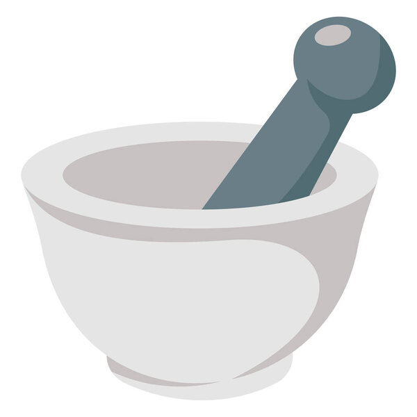 Mortar Pestle color vector icon which can easily modify or edit