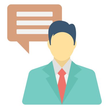 Sohbet, sohbet odası renk vektör simgesi kolayca düzenlenebilir ya da değiştirilebilir