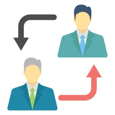 Bağlantı, duygusal bağlantı Renk vektörü simgesi kolaylıkla düzenlenebilir