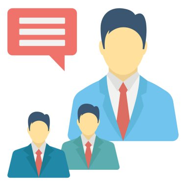 İş görüşmesi, iş görüşmesi Renk vektörü simgesi kolayca düzenlenebilir