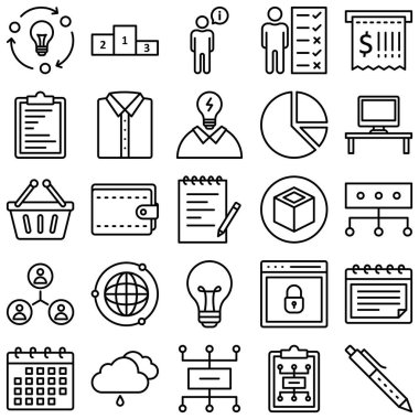 Global Business izole edilmiş vektör simgeleri her bir simge kolayca değiştirilebilir veya düzenlenebilir