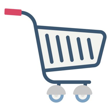 Kolayca değiştirebilen veya düzenleyebilen Cart Renk Vektörü Simgesi