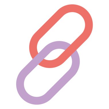 Bağlantı Renk Vektörü Simgesi Kolayca düzenleyebilen