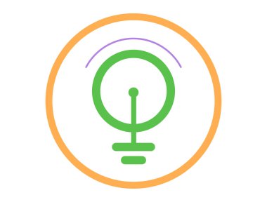 ampul soyut ve modern illüstrasyon