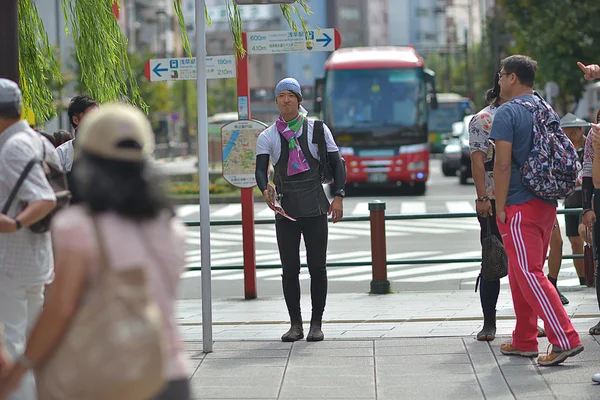 Kyoto, Japonia - 09 października 2016: Niezidentyfikowanego kobieta japoński — Zdjęcie stockowe